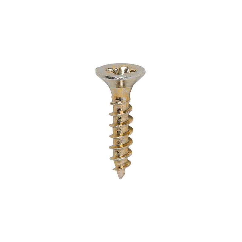 TIMCO Classic Multi-Purpose Screws - PZ - Double Countersunk - Yellow - 3.5 x 16 - 200 Pieces Box