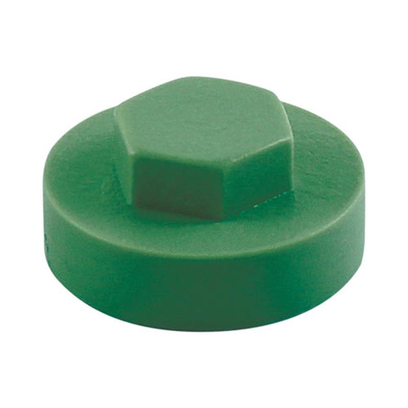 TIMCO Hex Head Cover Caps - Jade - 16mm - 1000 Pieces Bag