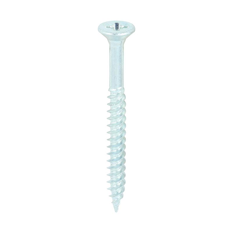 TIMCO Twin-Threaded Woodscrews - PZ - Double Countersunk - Zinc - 8 x 1 3/4 - 200 Pieces Box