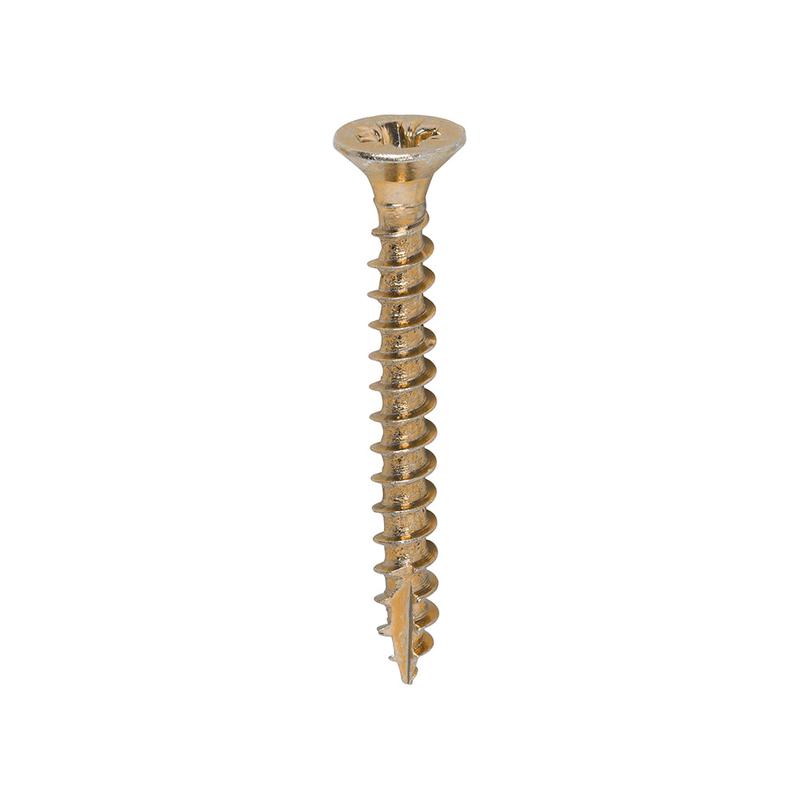 TIMCO Classic Multi-Purpose Screws - PZ - Double Countersunk - Yellow - 3.5 x 30 - 200 Pieces Box