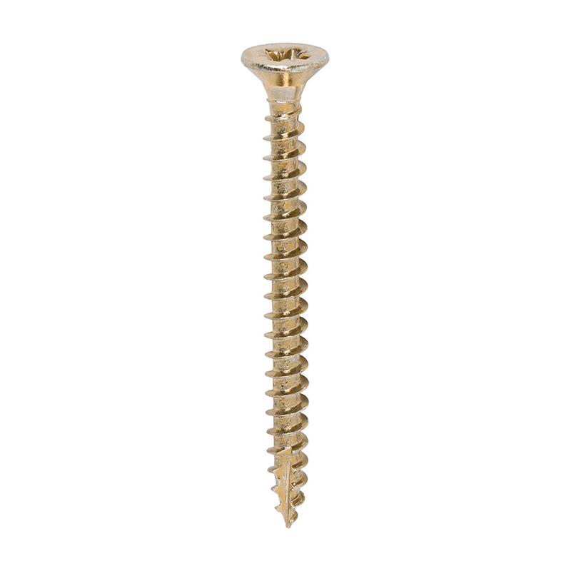TIMCO Classic Multi-Purpose Screws - PZ - Double Countersunk - Yellow - 4.0 x 45 - 200 Pieces Box