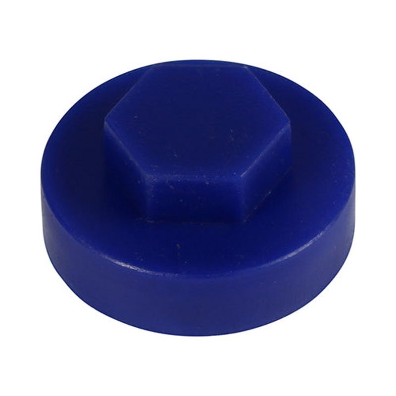 TIMCO Hex Head Cover Caps - Ultra Marine - 16mm - 1000 Pieces Bag