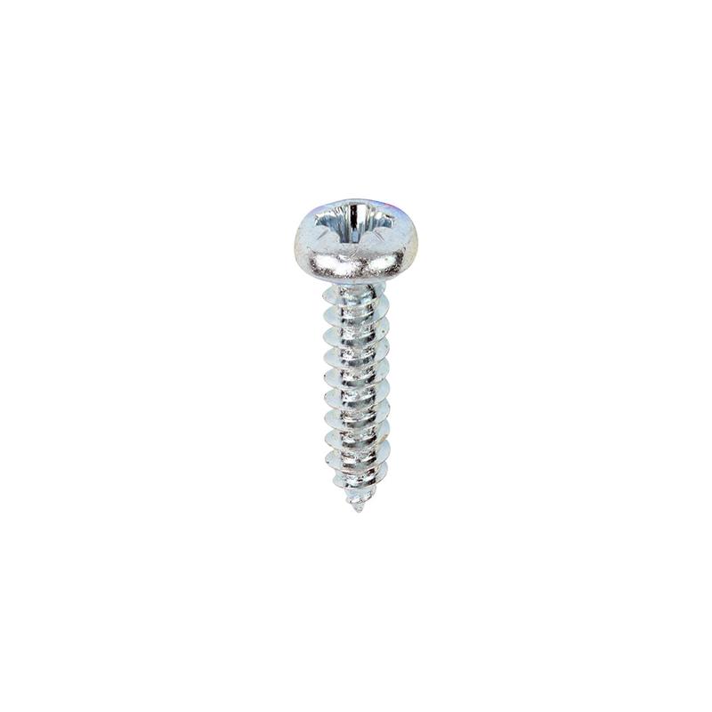 TIMCO Self-Tapping Screws - PZ - Pan - Zinc - 6 x 5/8 - 200 Pieces Box