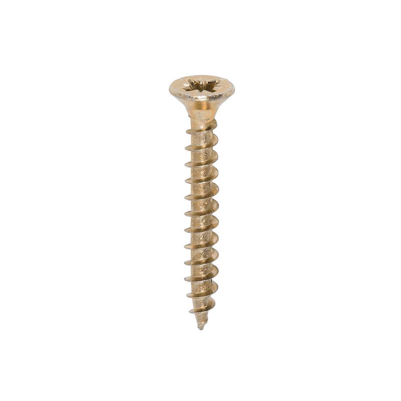 TIMCO Solo Chipboard & Woodscrews - PZ - Double Countersunk - Yellow - 4.5 x 35 - 200 Pieces Box