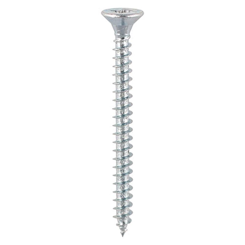 TIMCO Solo Chipboard & Woodscrews - PZ - Double Countersunk - Zinc - 6.0 x 40 - 200 Pieces Box