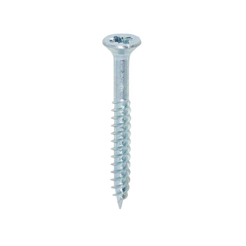 TIMCO Twin-Threaded Woodscrews - PZ - Double Countersunk - Zinc - 6 x 1 1/4 - 200 Pieces Box
