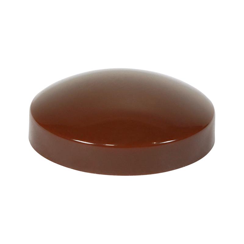 TIMCO Two Piece Screw Caps - Brown - To fit 3.5 to 4.2 Screw - 100 Pieces TIMpac