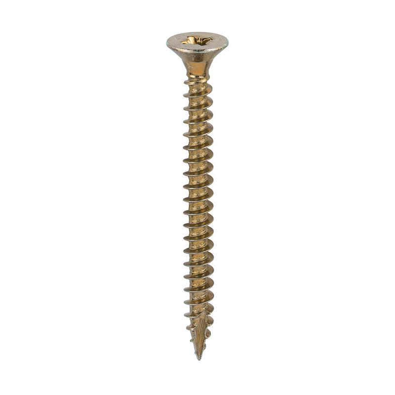 TIMCO Classic Multi-Purpose Screws - PZ - Double Countersunk - Yellow - 5.0 x 60 - 200 Pieces Box