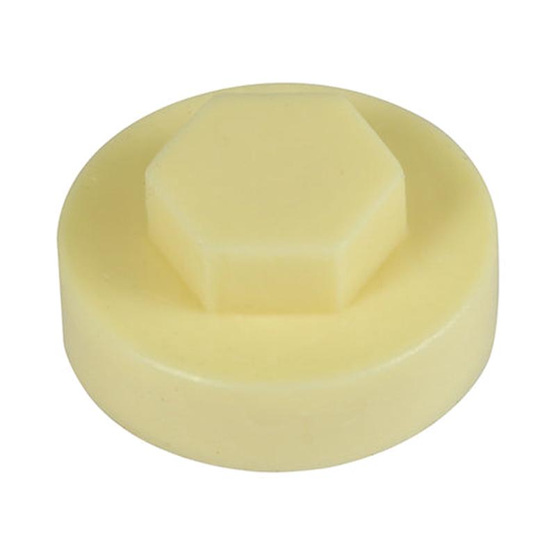 TIMCO Hex Head Cover Caps - Honesty - 16mm - 1000 Pieces Bag