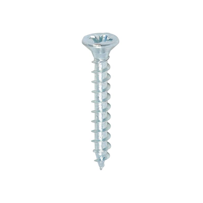 TIMCO Solo Chipboard & Woodscrews - PZ - Double Countersunk - Zinc - 3.5 x 25 - 200 Pieces Box