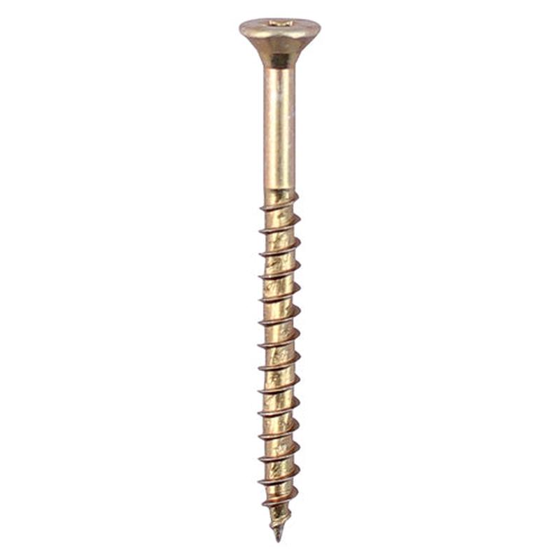TIMCO Velocity Premium Multi-Use Screws - PZ - Double Countersunk - Yellow - 6.0 x 45 - 200 Pieces Box