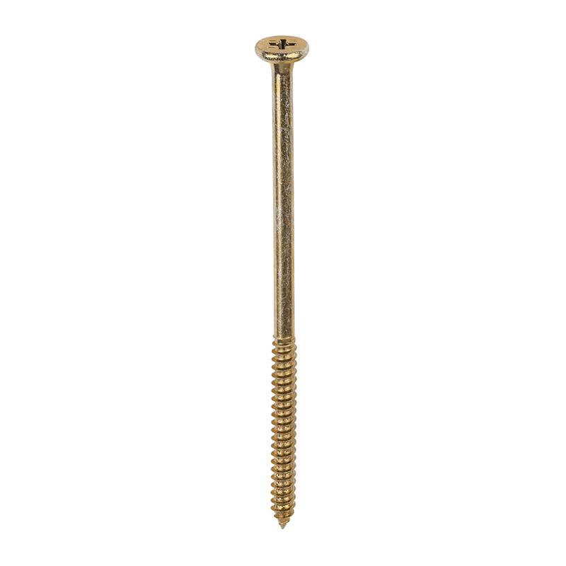 TIMCO Element Screws - Shallow Pan Countersunk - PH - Self-Tapping Thread - AB Point - Yellow - 4.8 x 95 - 200 Pieces Box