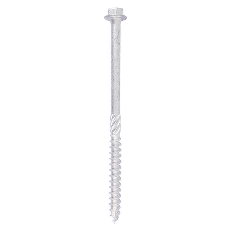 TIMCO Heavy Duty Timber Screws - Hex - Exterior - Silver - 10 x 150 - 10 Pieces TIMbag