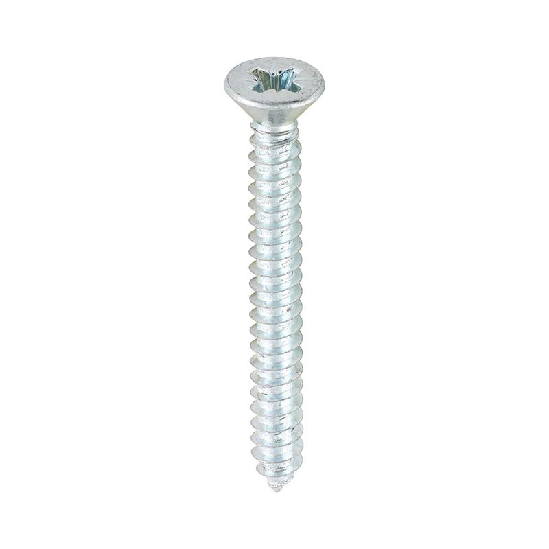 TIMCO Self-Tapping Screws - PZ - Countersunk - Zinc - 8 x 1 1/2 - 200 Pieces Box