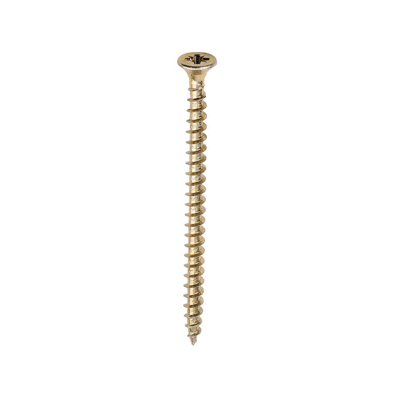 TIMCO Solo Chipboard & Woodscrews - PZ - Double Countersunk - Yellow - 5.0 x 75 - 200 Pieces Box
