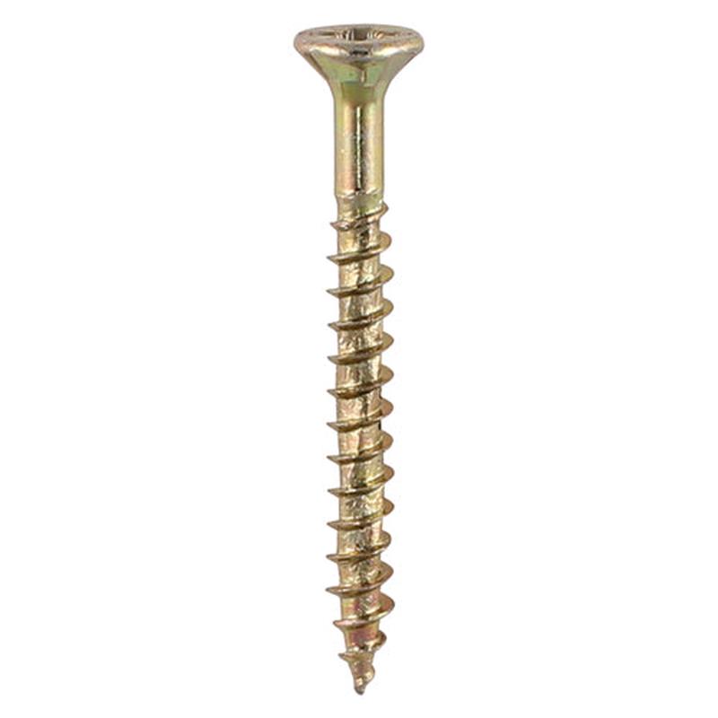 TIMCO Velocity Premium Multi-Use Screws - PZ - Double Countersunk - Yellow - 3.5 x 16 - 200 Pieces Box