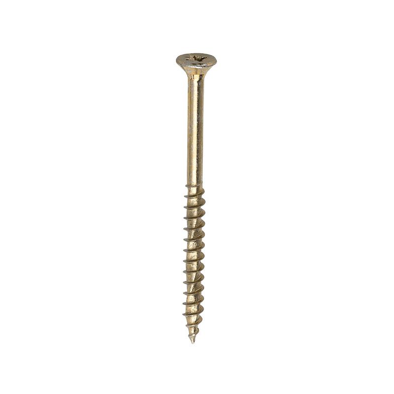 TIMCO Velocity Premium Multi-Use Screws - PZ - Double Countersunk - Yellow - 5.0 x 70 - 375 Pieces Tub