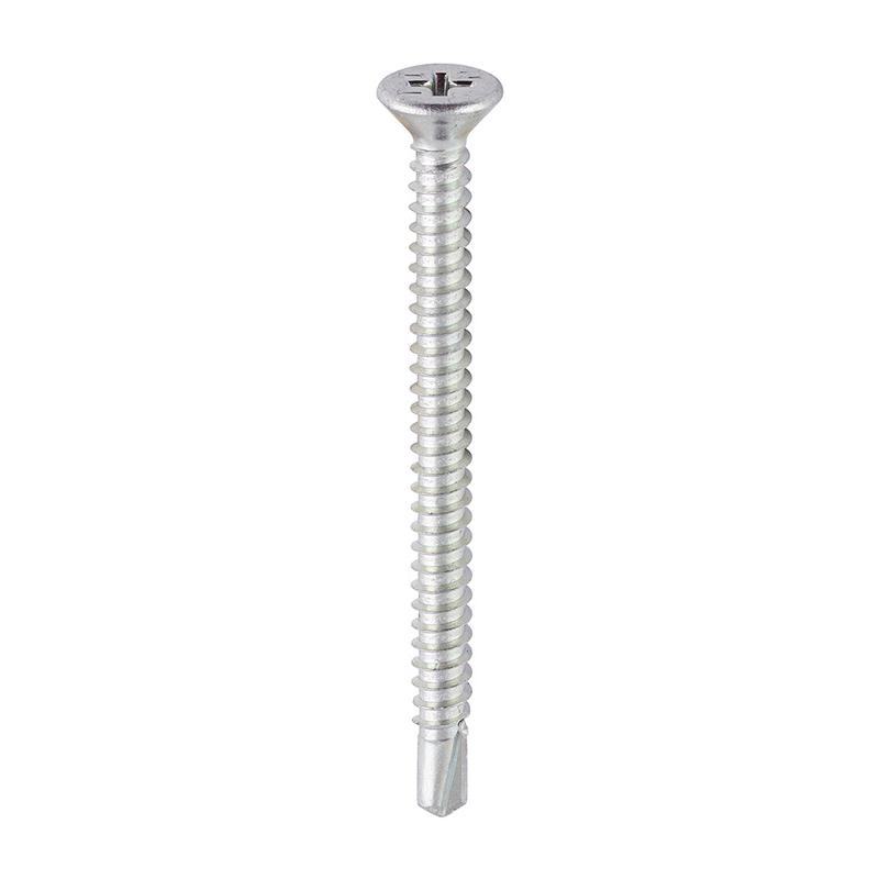 TIMCO Window Fabrication Screws - Countersunk - PH - Self-Tapping - Self-Drilling Point - Zinc - 4.8 x 60 - 200 Pieces Box