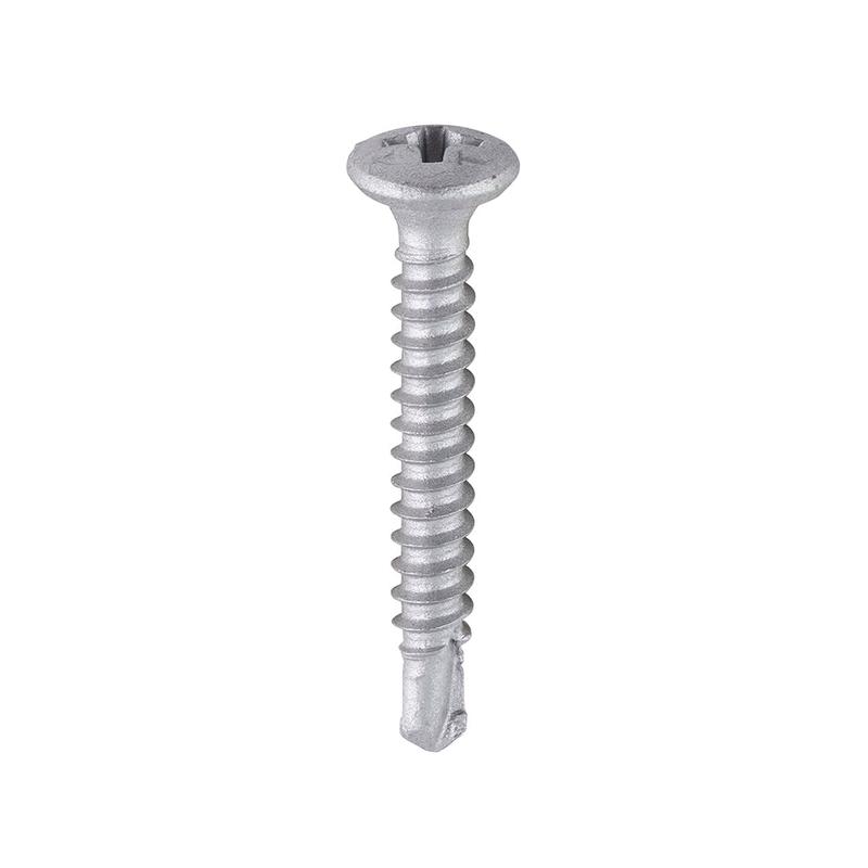 TIMCO Window Fabrication Screws - Friction Stay - Pan - PH - Self-Tapping Thread - Self-Drilling Point - Martensitic Stainless Steel & Silver Organic - 3.9 x 29 - 1000 Pieces Box