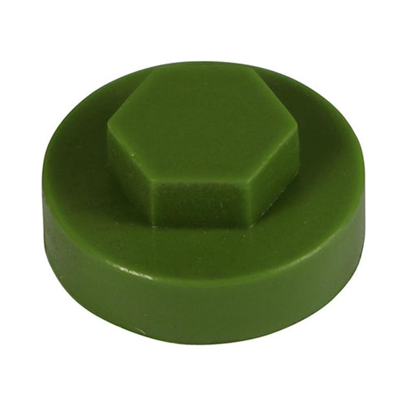TIMCO Hex Head Cover Caps - Sage - 16mm - 1000 Pieces Bag