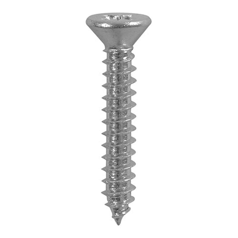 TIMCO Metal Tapping Screws - PZ - Countersunk - Self-Tapping - A2 Stainless Steel - 2.9 x 19 - 200 Pieces Box