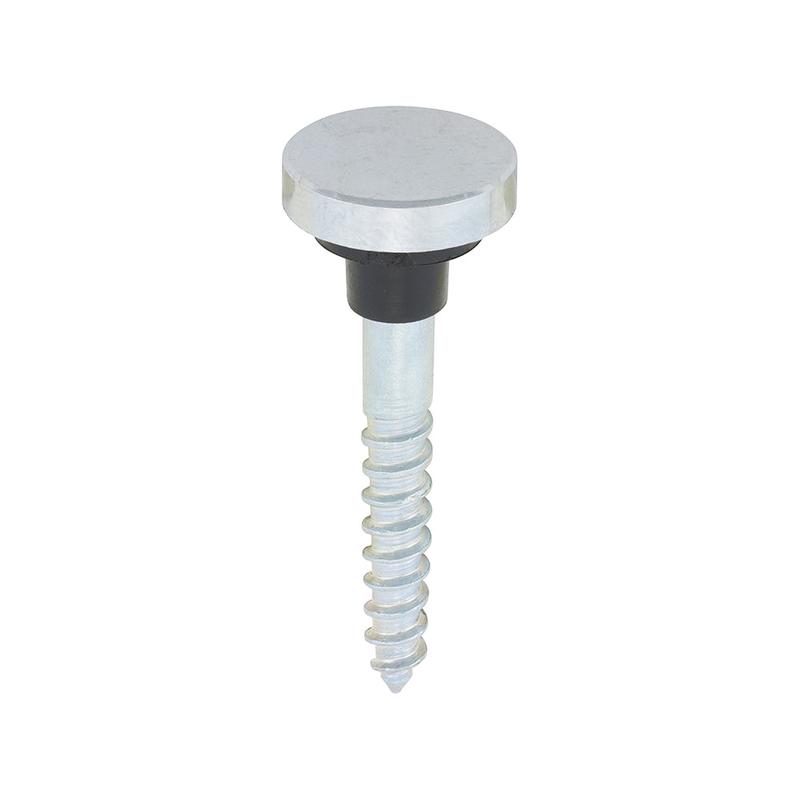 TIMCO Mirror Screws - Zinc - Chrome Flat - 8 x 1 1/4 - 10 Pieces TIMpac
