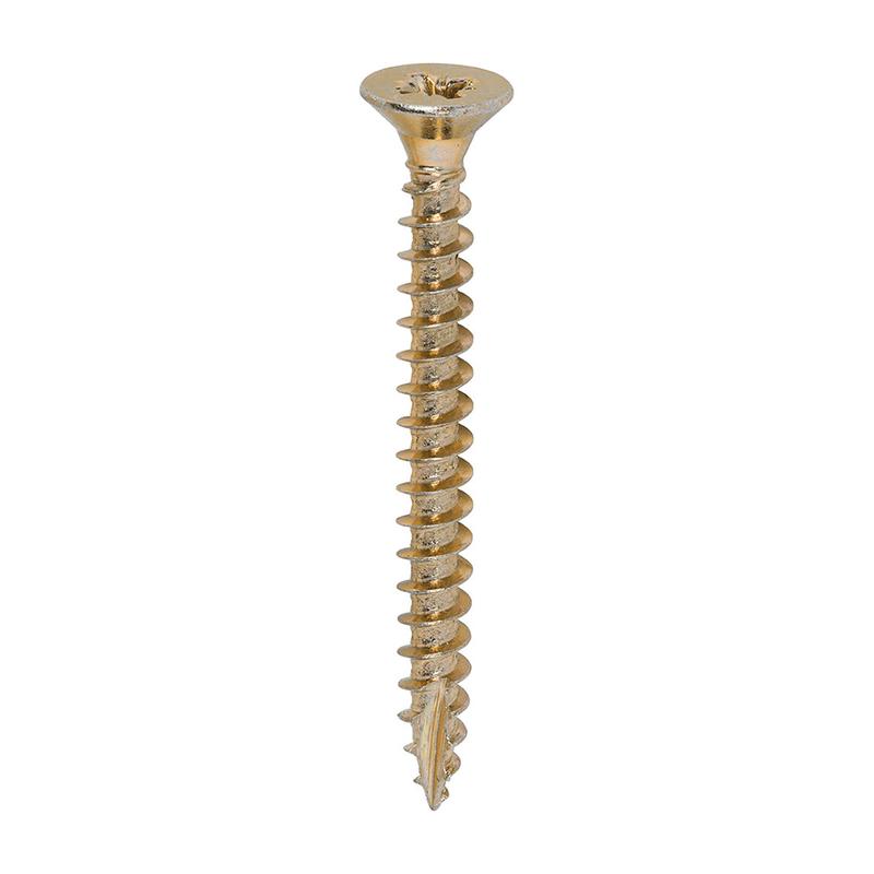 TIMCO Classic Multi-Purpose Screws - PZ - Double Countersunk - Yellow - 5.0 x 50 - 200 Pieces Box