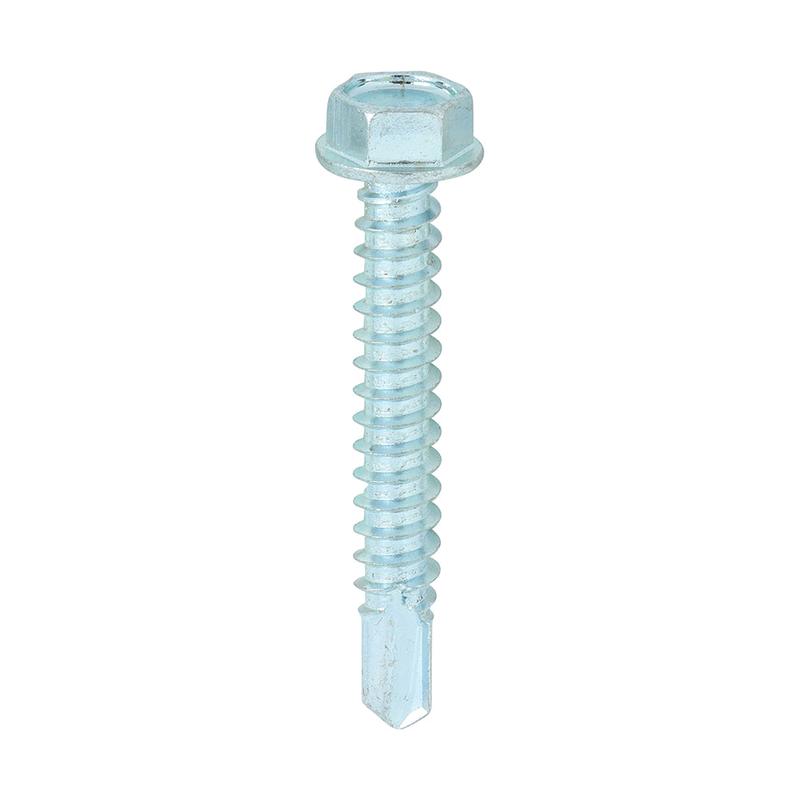 TIMCO Metal Construction Light Section Screws - Hex - Self-Drilling - Zinc - 12 x 1 1/2 - 500 Pieces Box