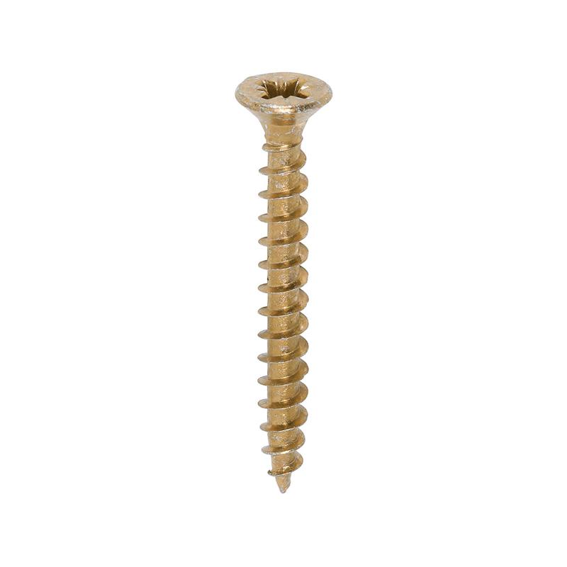 TIMCO Solo Chipboard & Woodscrews - PZ - Double Countersunk - Yellow - 4.5 x 40 - 200 Pieces Box
