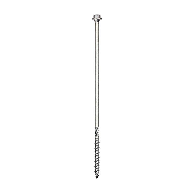 TIMCO Timber Frame Construction & Landscaping Screws - Hex - A4 Stainless Steel - 6.7 x 200 - 25 Pieces Tube