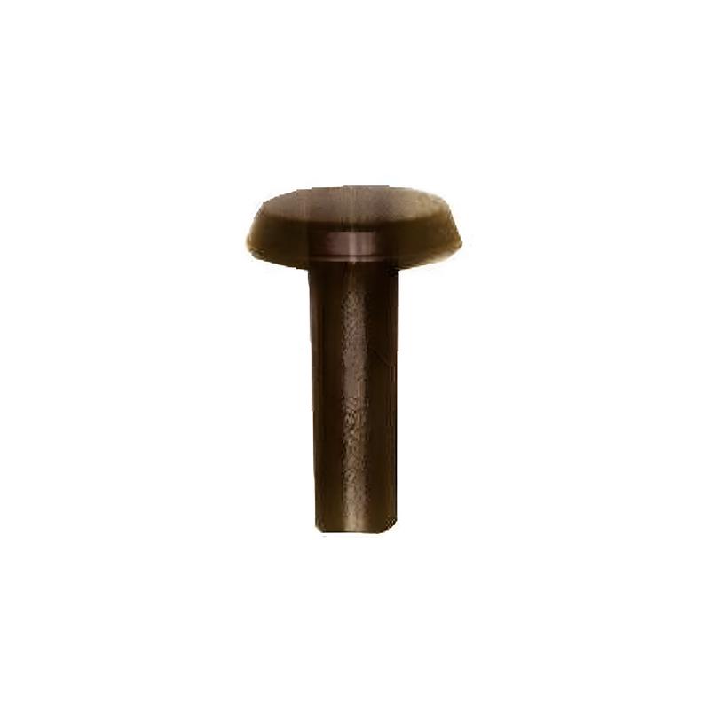 8/16" Antique Brass, 6/16" Head Diameter Tubular Rivet, Steel, 24-pack