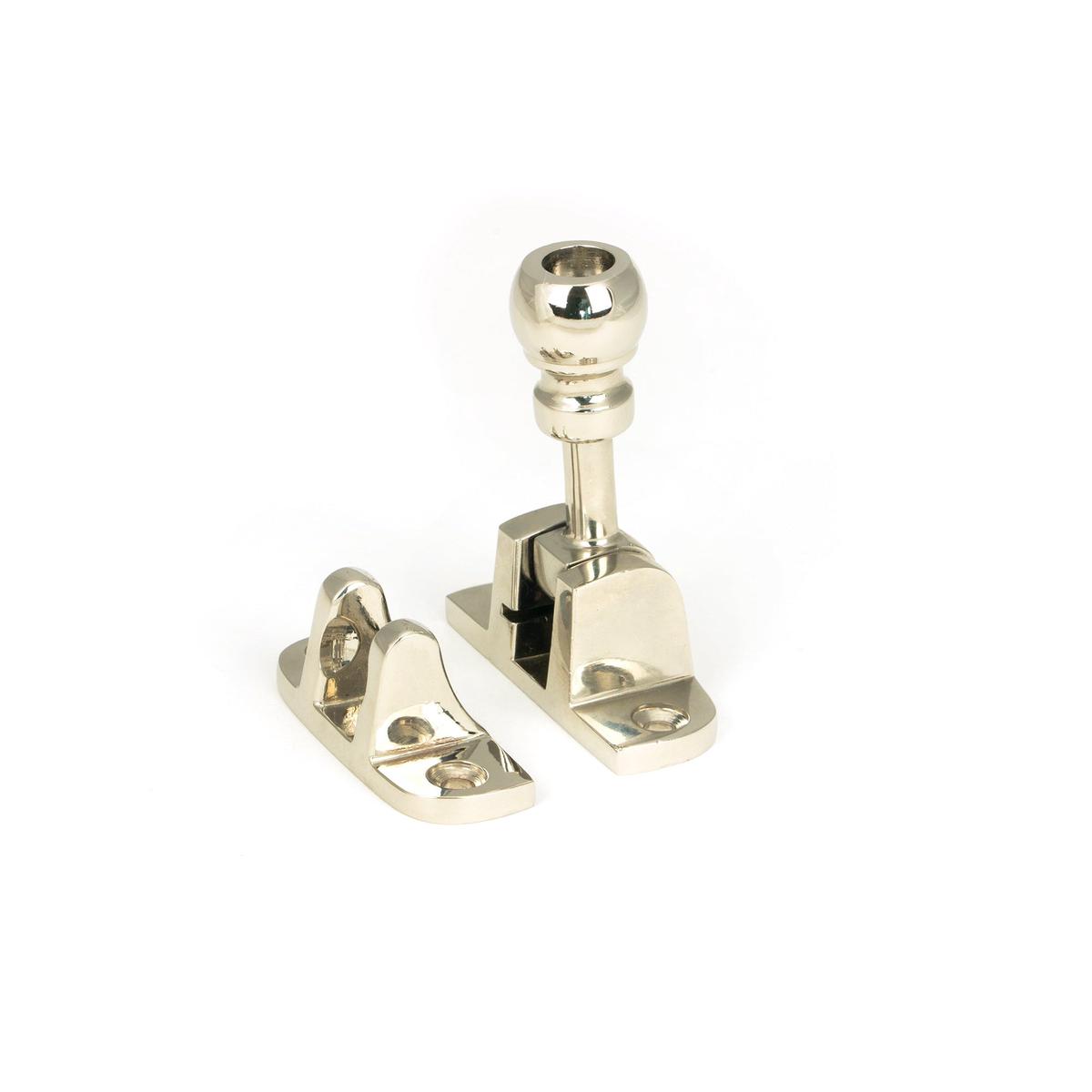 Polished Nickel Mushroom Brighton Fastener (Radiused) | From The Anvil