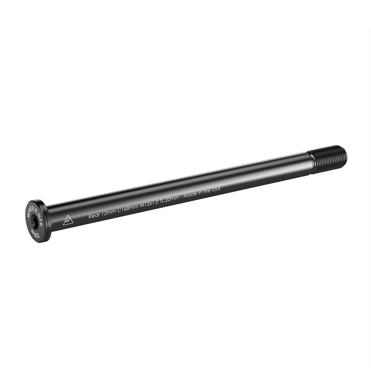 Rear Thru Axle 12mm x 168 Length x 1.0 Thread Pitch - Flat Washer - Default Title