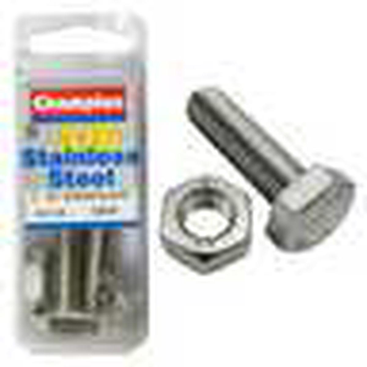 Stainless Steel Screw & Nut Pack 10 x 50