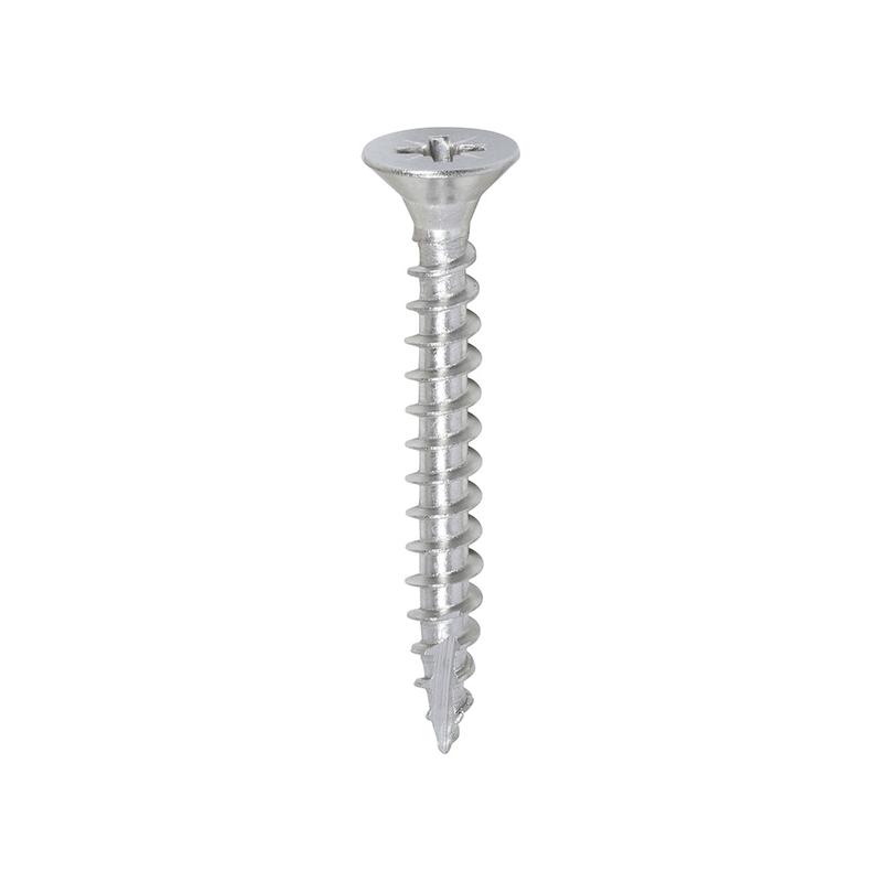 TIMCO Classic Multi-Purpose Screws - PZ - Double Countersunk - A2 Stainless Steel - 5.0 x 40 - 200 Pieces Box