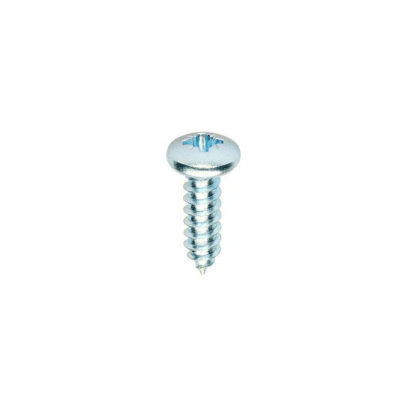 TIMCO Metal Tapping Screws - PZ - Pan - Self-Tapping - Zinc - 10 x 5/8 - 200 Pieces Box