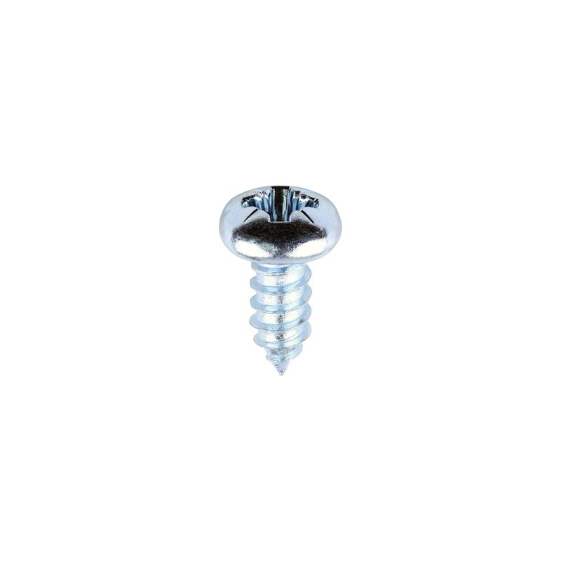 TIMCO Metal Tapping Screws - PZ - Pan - Self-Tapping - Zinc - 12 x 1/2 - 200 Pieces Box