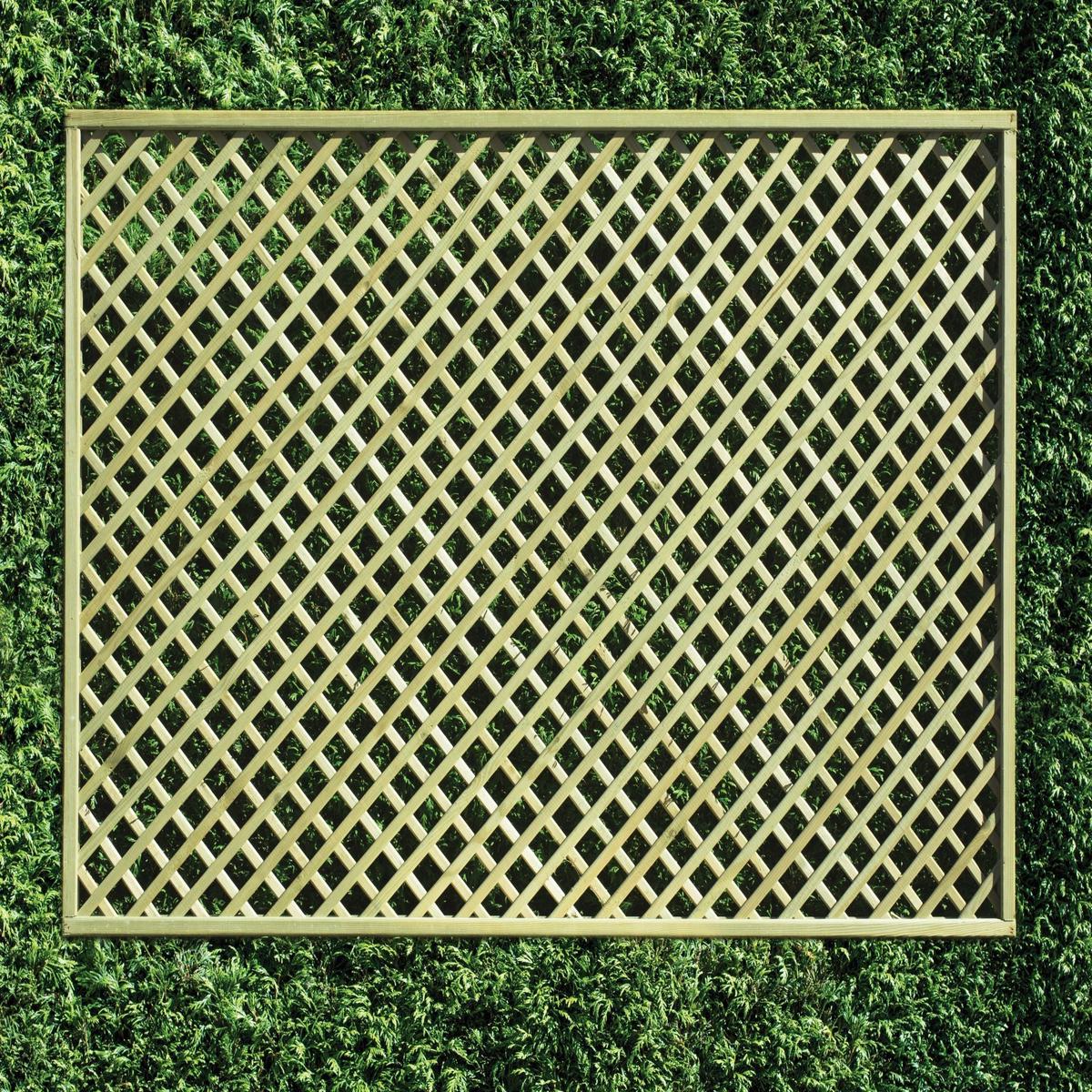 Trellis Diamond Fence Panel  Stylish, Strong & Built to Last - 6 x 5