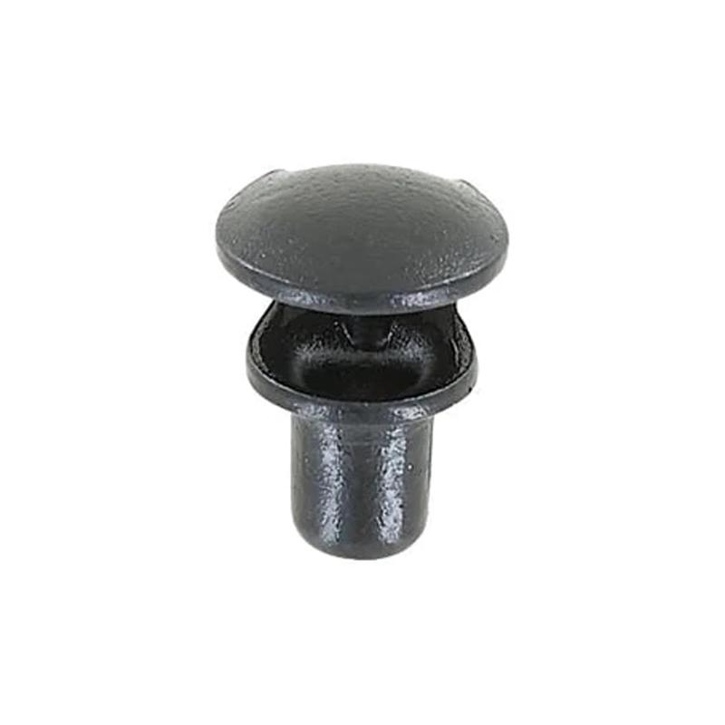3/8" Shiny Black, Boot Lace Eyelet Hook, Steel