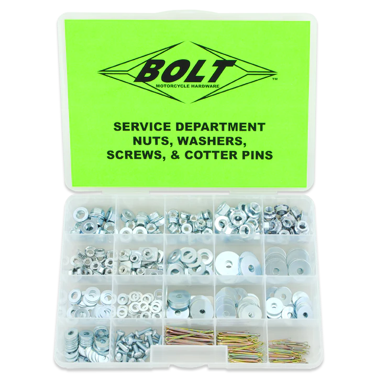 Bolt Assortment Box Nut, Washer, Screws and Cotter Pin
