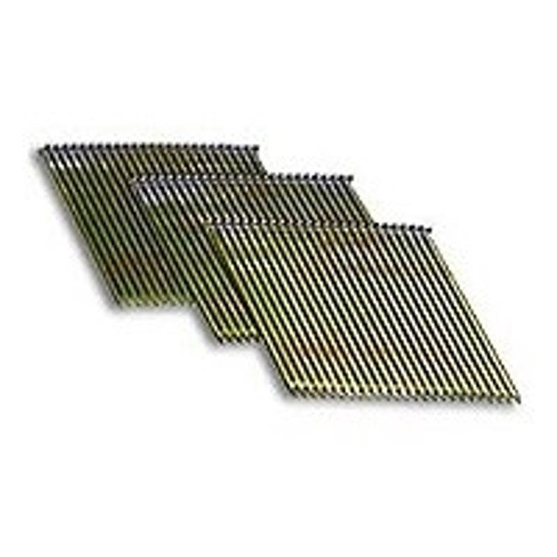 ProFIT 0712500 Finish Nail, Glue Collation, 2 in L, 16, Steel, Electro-Galvanized, Brad Head, Smooth Shank, 2500/PK