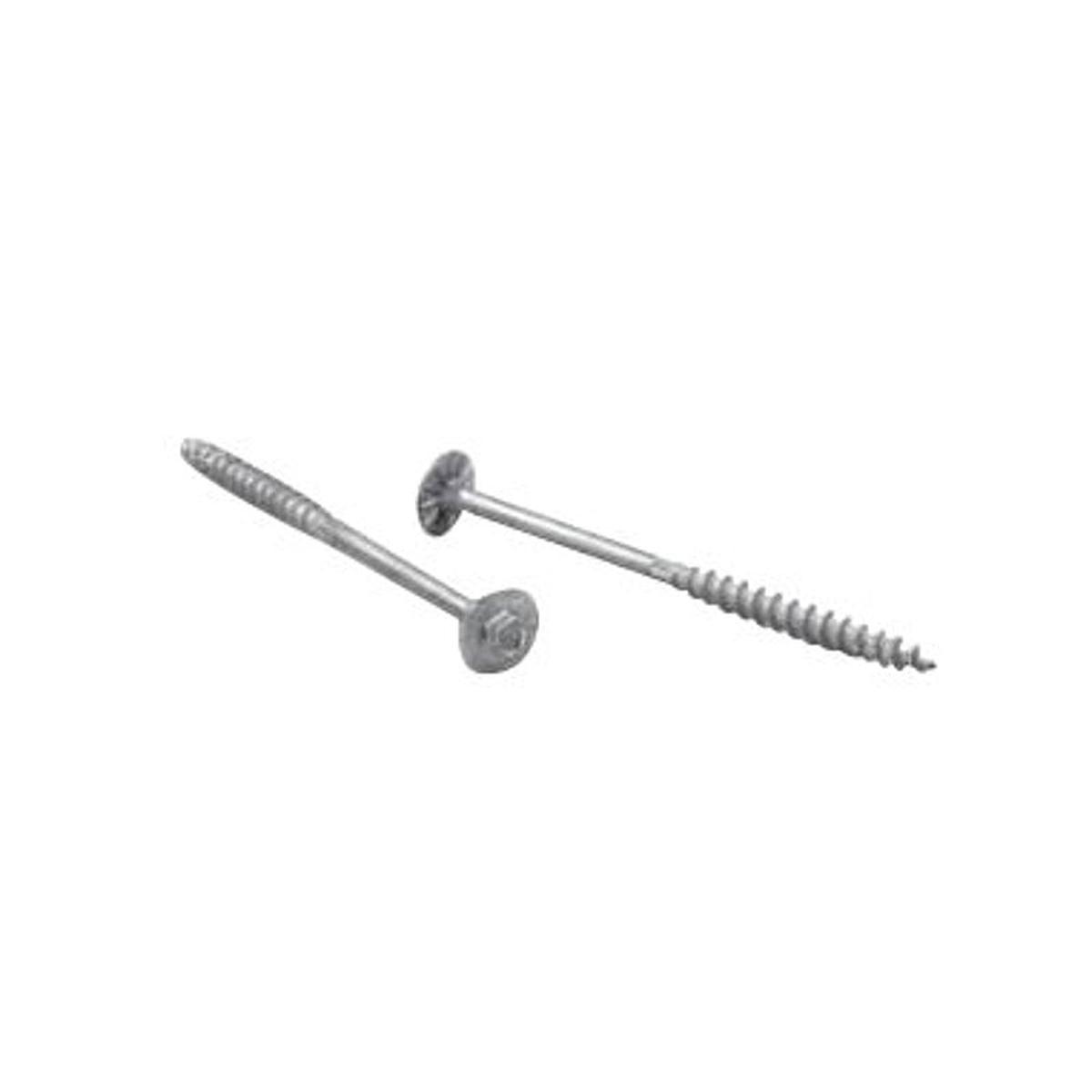Simpson Strong-Tie Strong-Drive SDWH Series SDWH27400GR30 Screw, 4 in L, Serrated Thread, Hex Drive, 30/PK