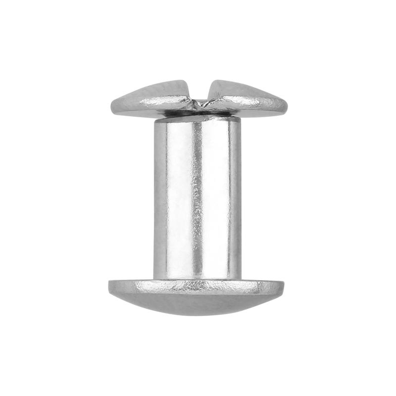3/8" Nickel, Chicago Screw, Solid Brass PK10