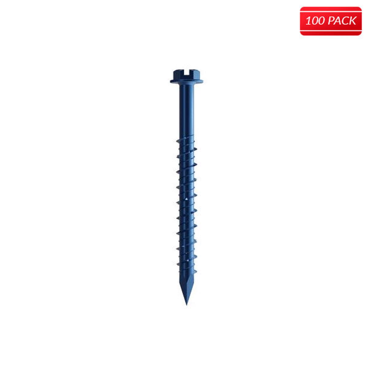 Titen Concrete and Masonry 1/4 x 4 Hex Head Screw 100 QTY.
