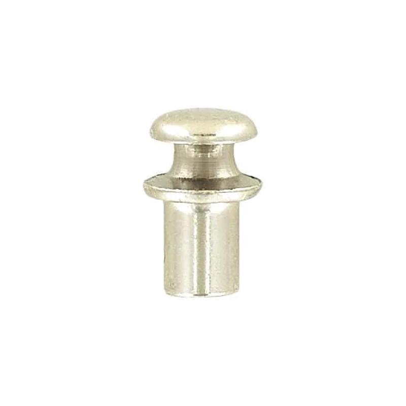 1/2" Nickel, Boot Lace Eyelet Hook, Solid Brass
