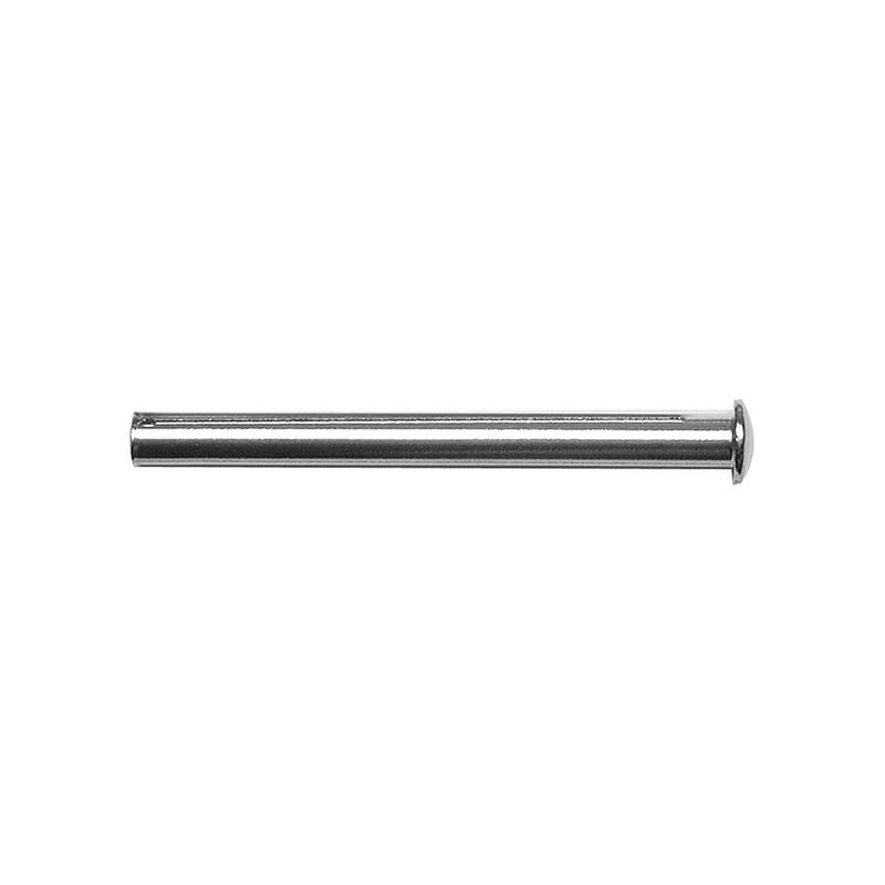 2 1/2" Nickel, Tubular Rivet, Steel - 12 pk