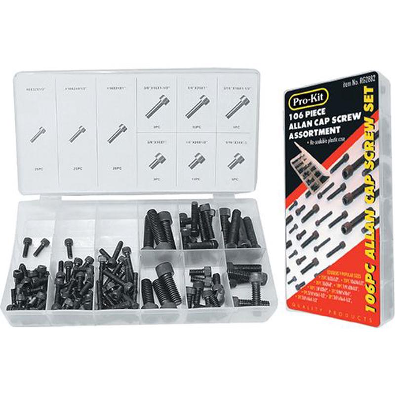 PKTool 106pc Allen Cap Screw Assortment - RG2882 (Pickup Only)