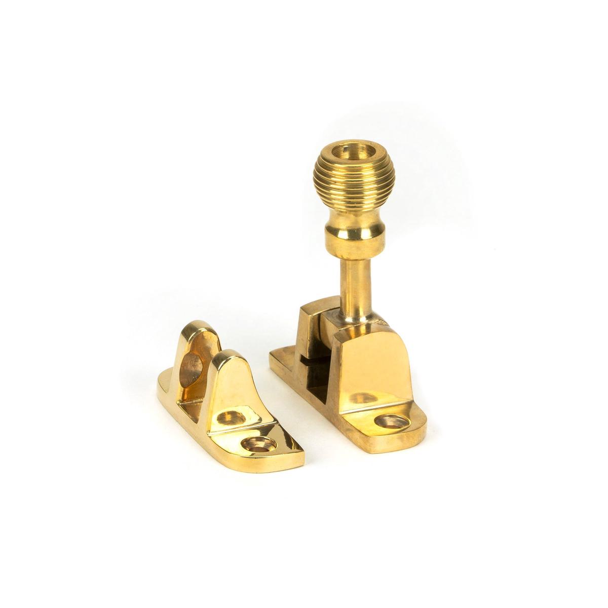 Polished Brass Beehive Brighton Fastener (Radiused) | From The Anvil