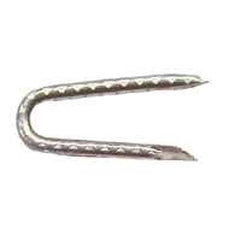 ProFIT 0079095 Series Fence Staple, 1-1/2 in L, Electro-Galvanized, 1/4 in W Crown, 9 ga