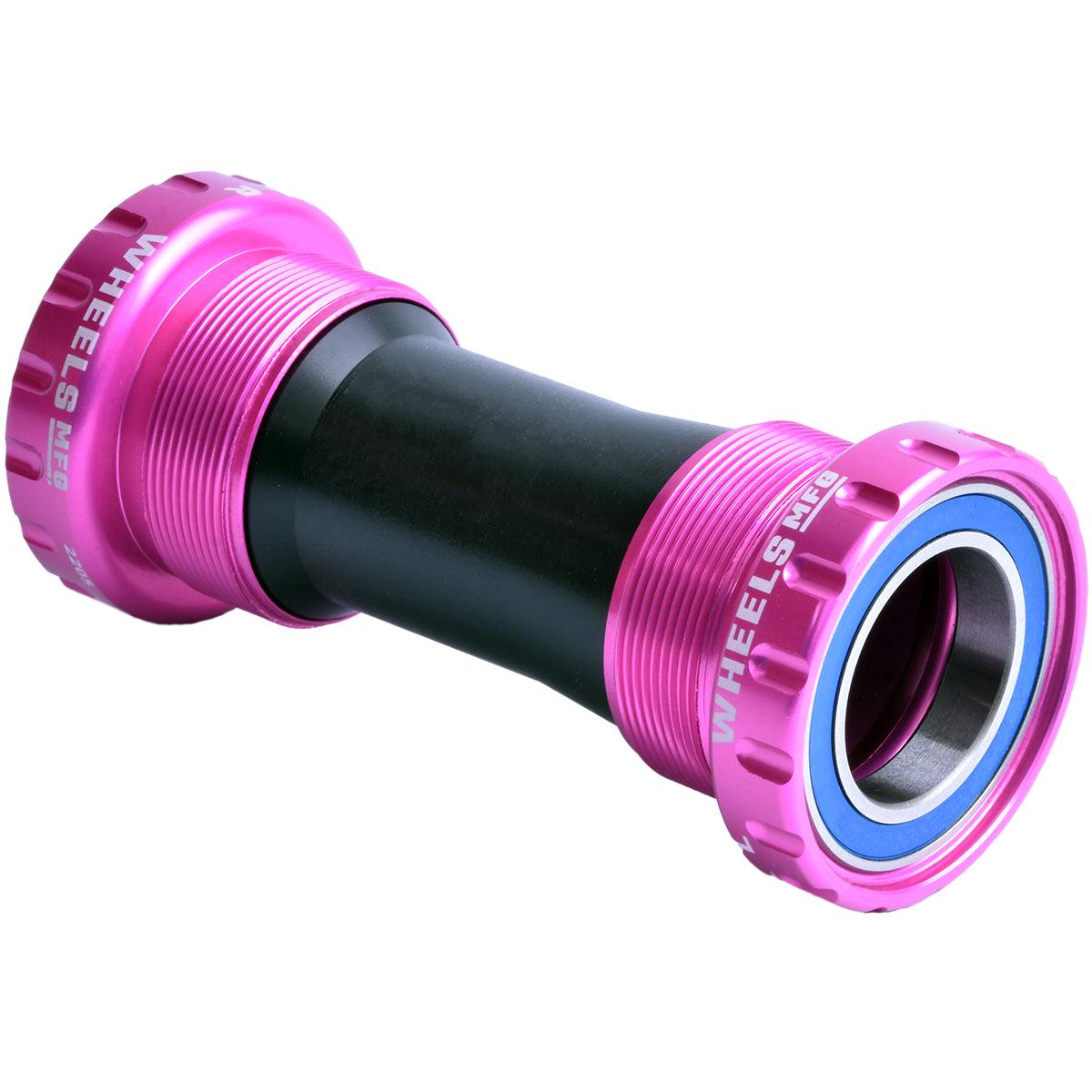 Threaded MTB ABEC-3 BB for 24mm Cranks (Shimano) - Pink